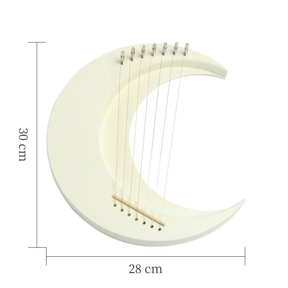 CHOOKEY Nhạc Cụ Lyre 7 Dây Bằng Gỗ Dành Cho Người Mới Bắt Đầu