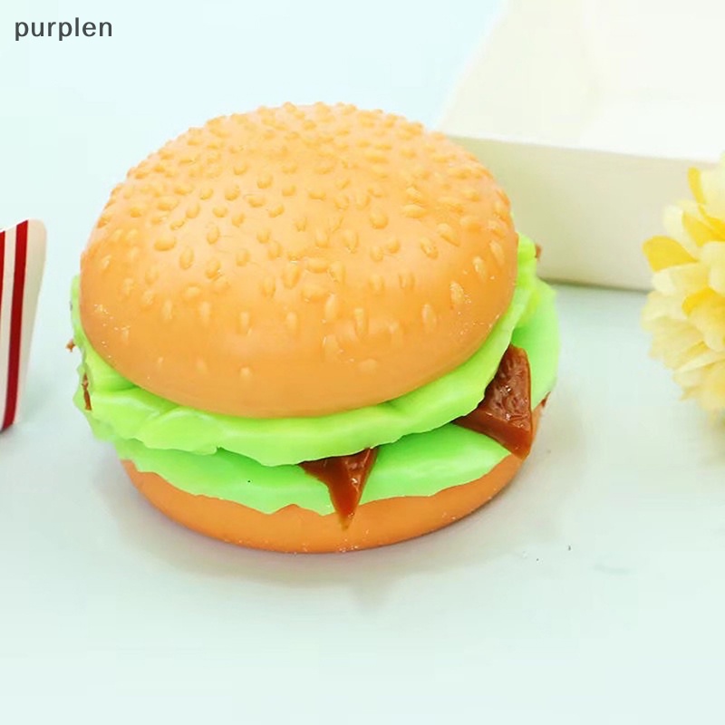 Đồ Chơi Squishy Hình Bánh Hamburger 3D Giúp Giảm Căng Thẳng