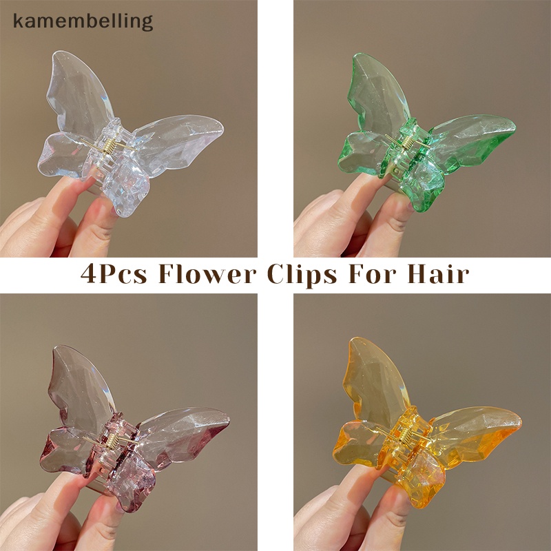 Set 4 Kẹp Tóc Bướm 3.3 "Cho Nữ