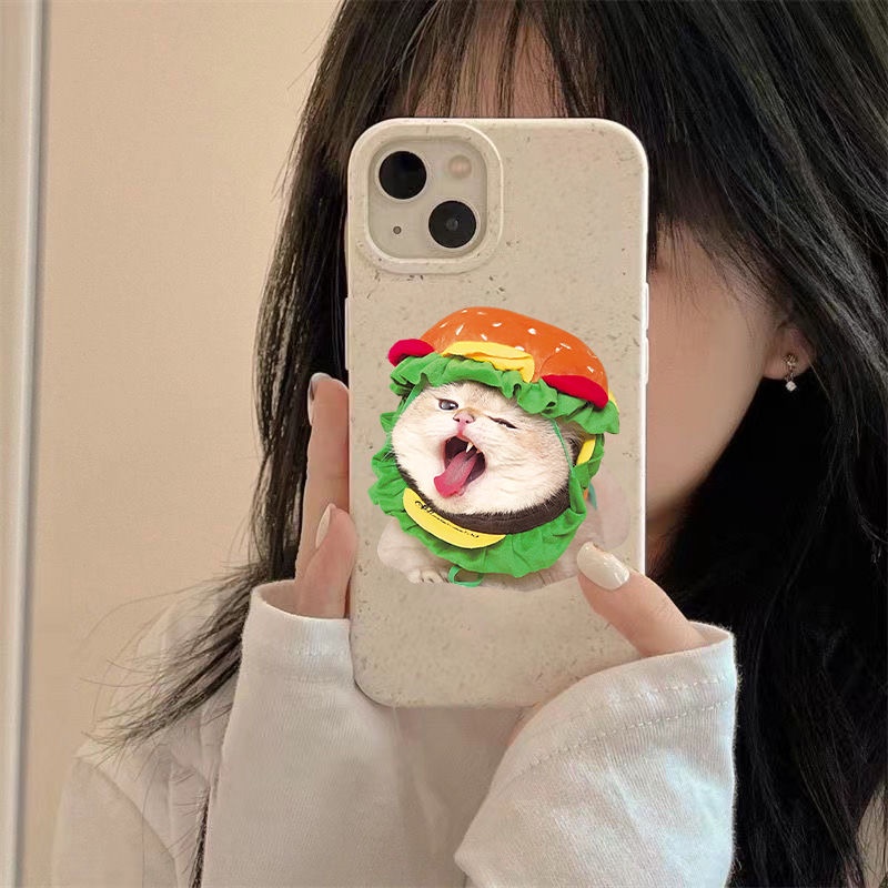 Ốp Điện Thoại Mềm Chống Sốc In Hình Hamburger EVWY Cho Iphone 12 13 8 7Plus 14Promax 11