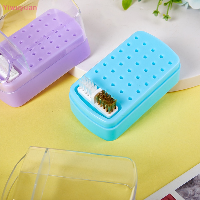 Hộp Đựng Đầu Mài Móng Tay 30 Lỗ Trong Suốt Chống Bụi Bằng Acrylic Mới