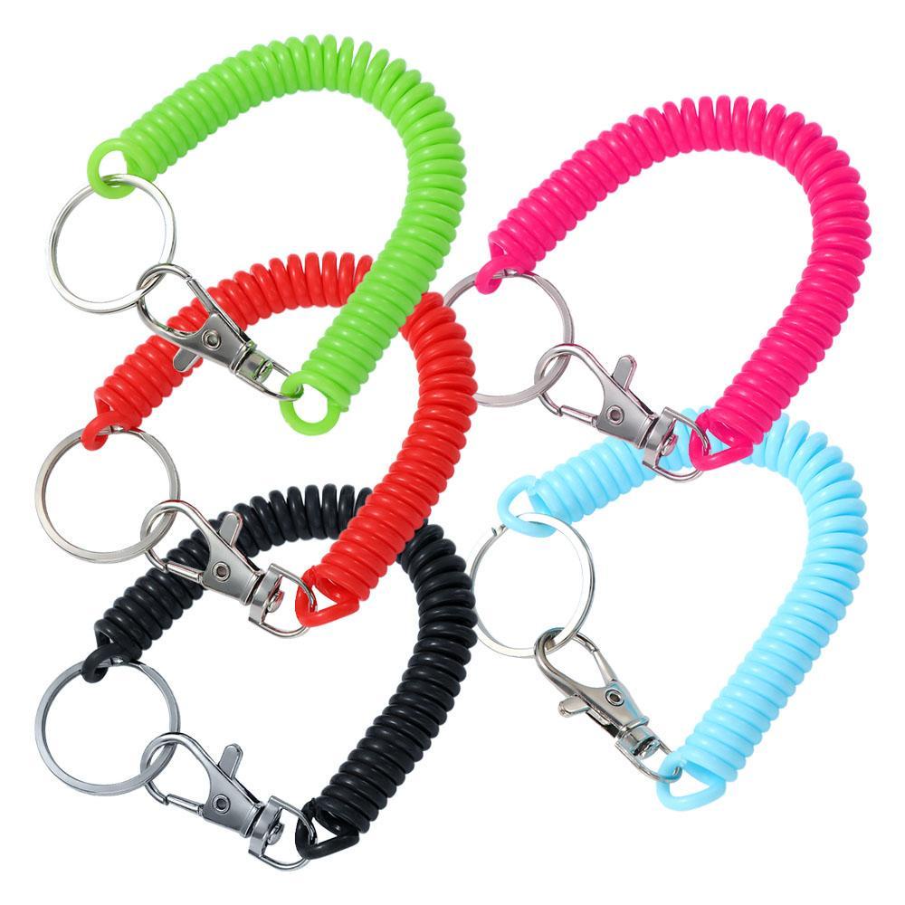 Dây Móc Chìa Khóa Co Giãn Bằng Kim Loại Chất Lượng Cao