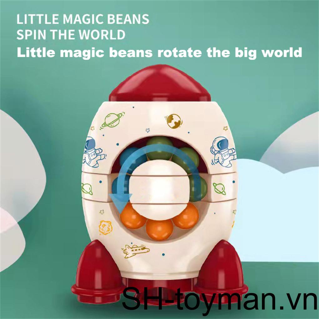 (runbu) Đồ Chơi Khối Lập Phương Nhỏ Xoay Bằng Hạt Xoay Giảm Căng Thẳng Cho Thanh Thiếu Niên Du Lịch Thông Minh