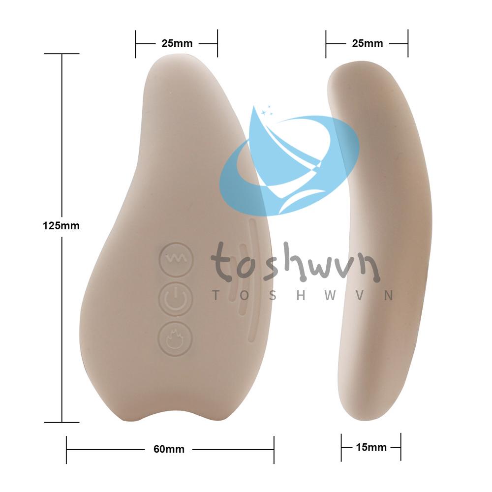Máy Mát Xa Ngực Bằng Silicon Mềm + Rung Giúp Làm Ấm Cho Mẹ Bầu