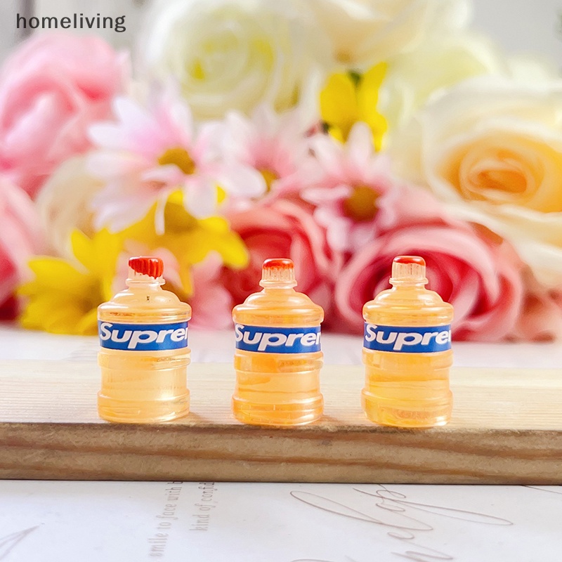 Bộ 5 Mô Hình Bình Kem Mini Bằng Resin Màu Dạ Quang Dùng Trang Trí Ốp Điện Thoại