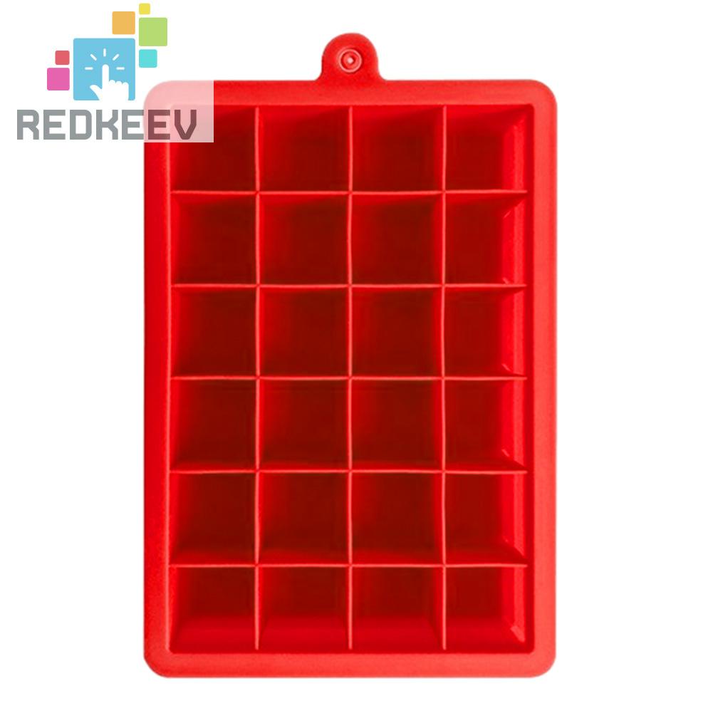 Khuôn Silicone Làm Đá 24 Ô Có Nắp Đậy