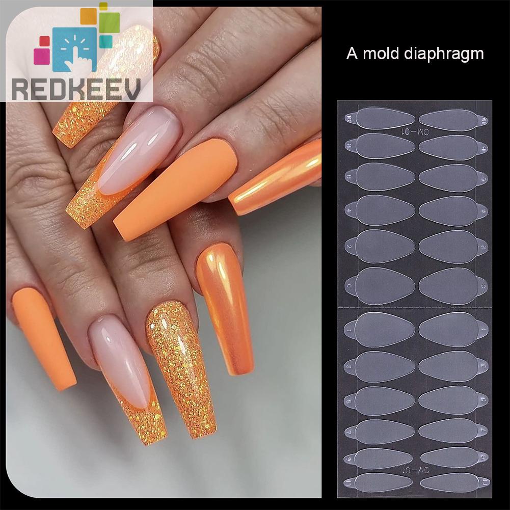 Set 24 Khuôn Dán Trang Trí Móng Tay Chuyên Dụng Cho Salon