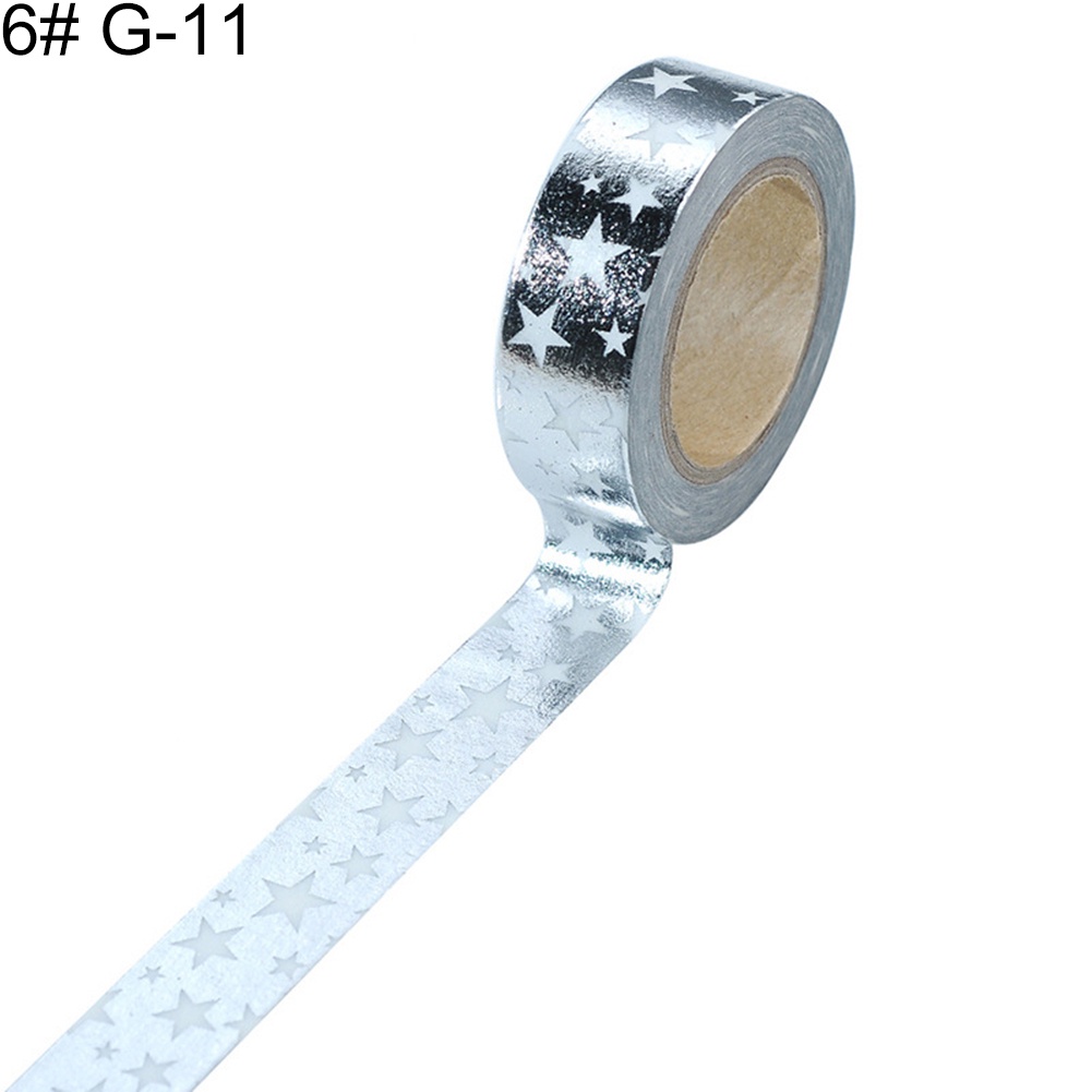 Cuộn Băng Lá Vàng 10mx15mm Chuyên Dụng Cho Trang Trí Sổ