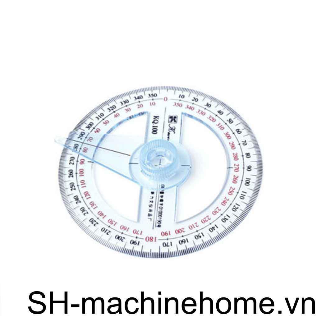 Thước Đo Góc 360 Độ Bằng Nhựa Chuyên Dụng Cho Văn Phòng