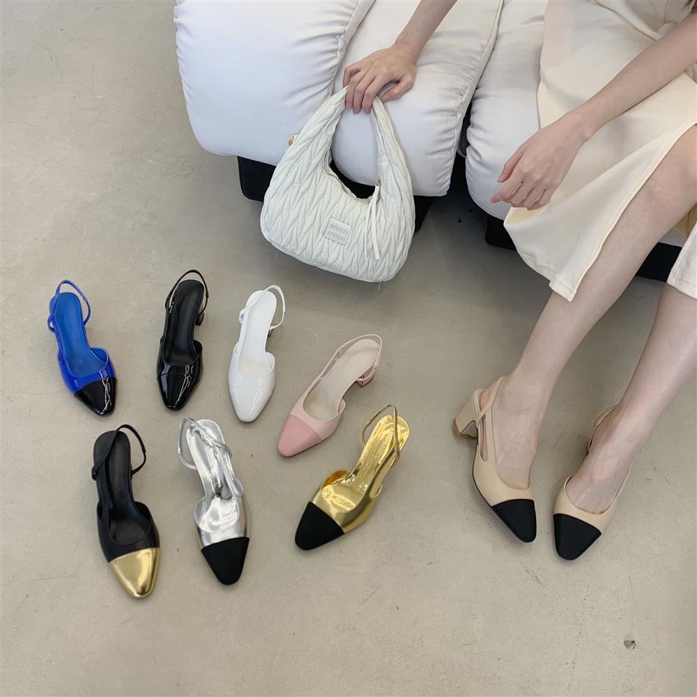 Giày Cao Gót Mũi Tròn Màu Sắc Đẹp Mắt Thời Trang Mùa Xuân Sk2023 Dành Cho Bạn Nữ