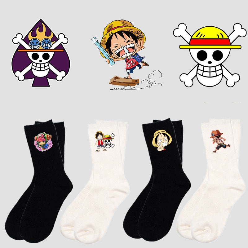 Vớ Giữ Ấm Chân In Hình anime one piece Thời Trang unisex