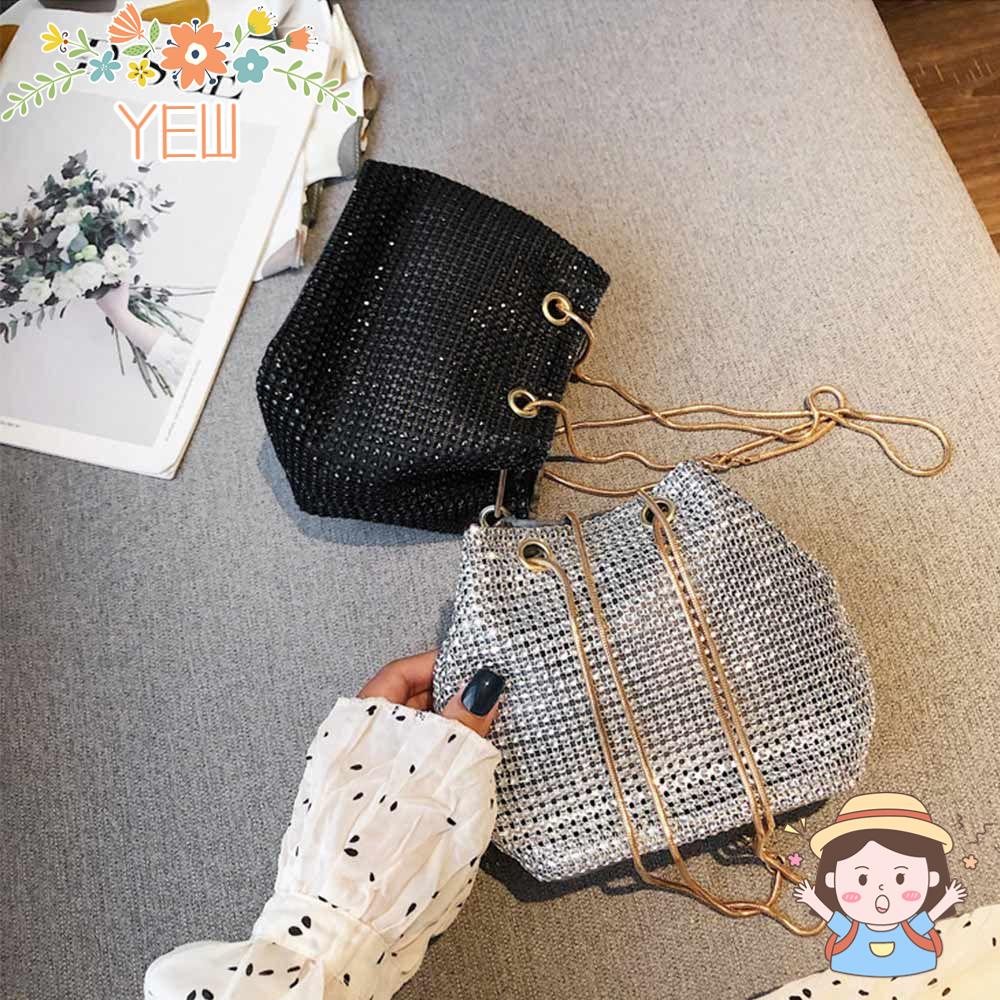 Túi Đeo Chéo Vai Đính Đá Lấp Lánh Dành Cho Nữ