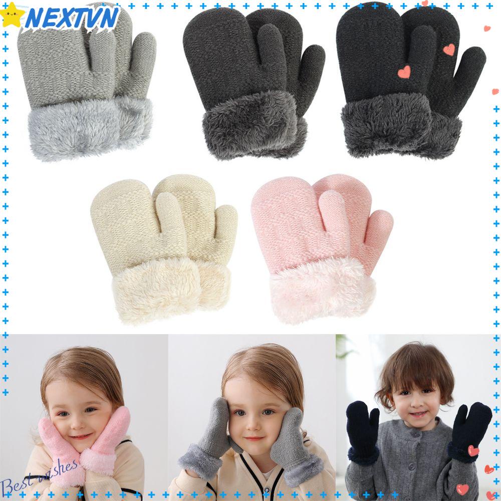 Găng Tay Giữ Ấm Hoạt Hình Dễ Thương Cho Bé