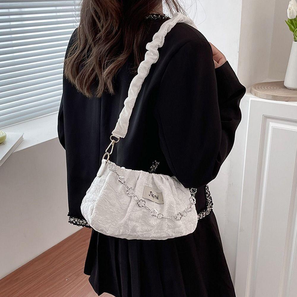 Túi Xách Vải Canvas Siêu Nhẹ Xếp Ly Cỡ Lớn Thời Trang Cho Nữ