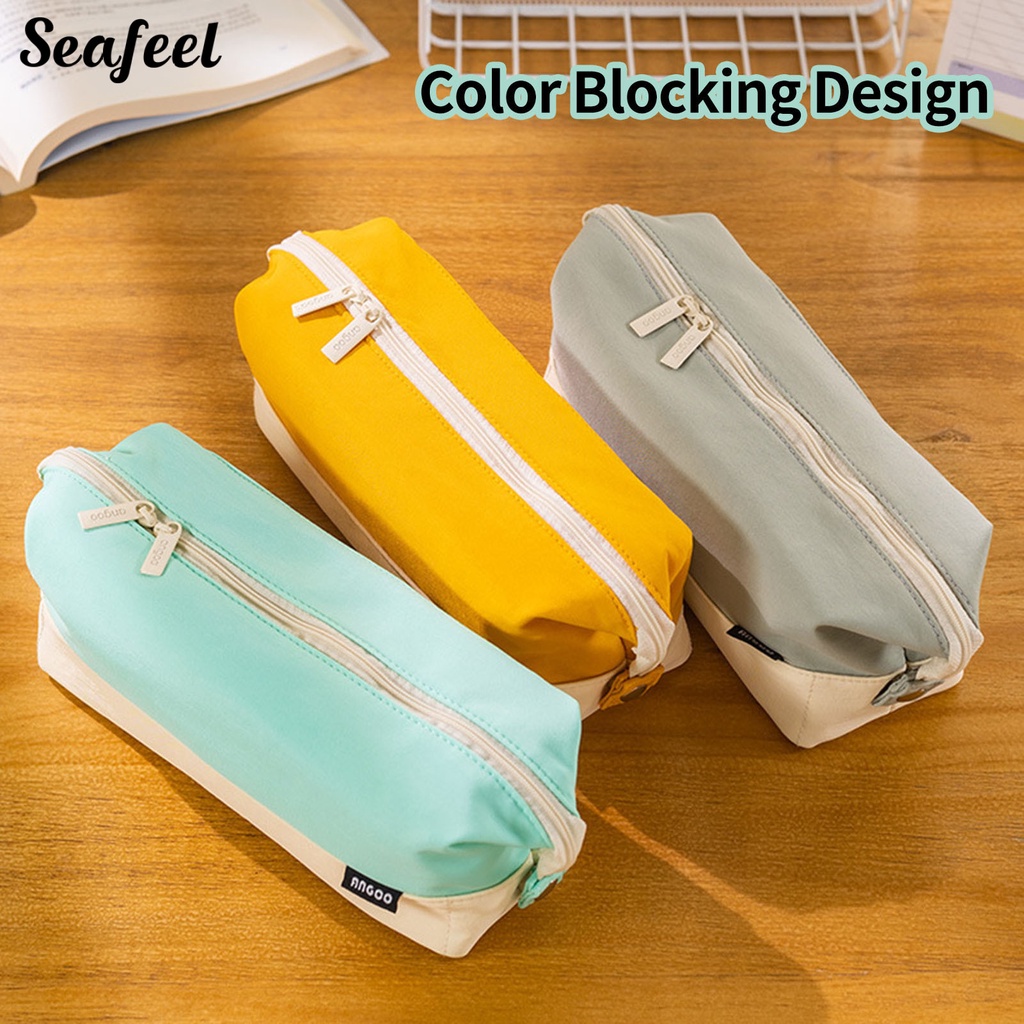 Túi Đựng Bút Đa Năng Sức Chứa Lớn Có Khóa Kéo Nhiều Màu Sắc Phù Hợp Cho Học Sinh