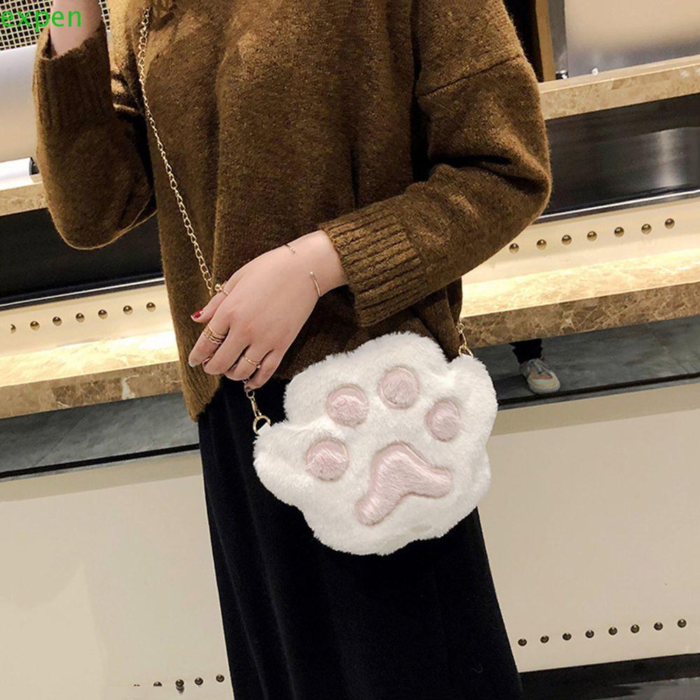 Túi Đeo Chéo Hình Móng Vuốt Gấu Hoạt Hình Dành Cho Nữ