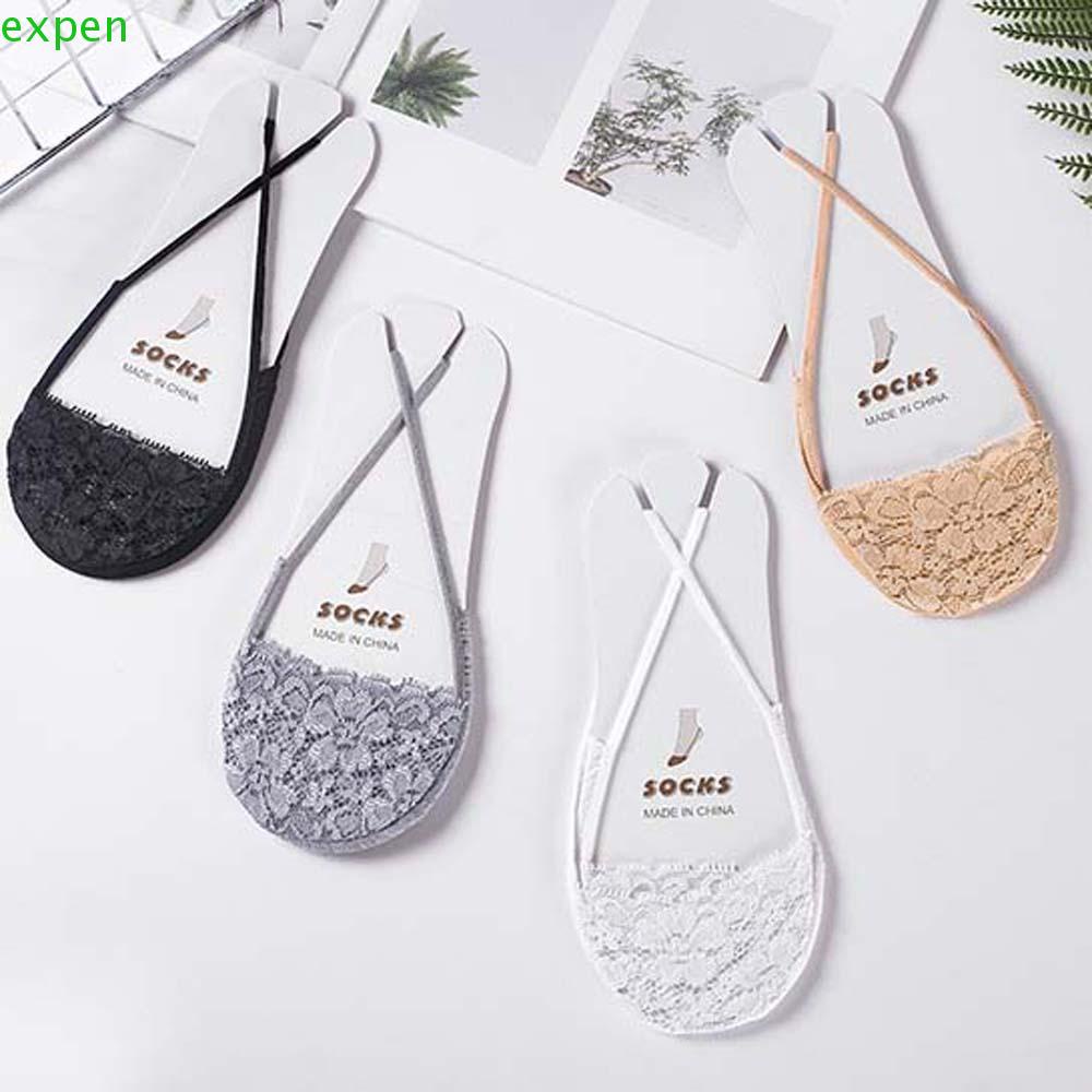 Vớ Cotton Ren Mềm Mại Chống Trượt Thời Trang Mùa Hè Cho Nữ