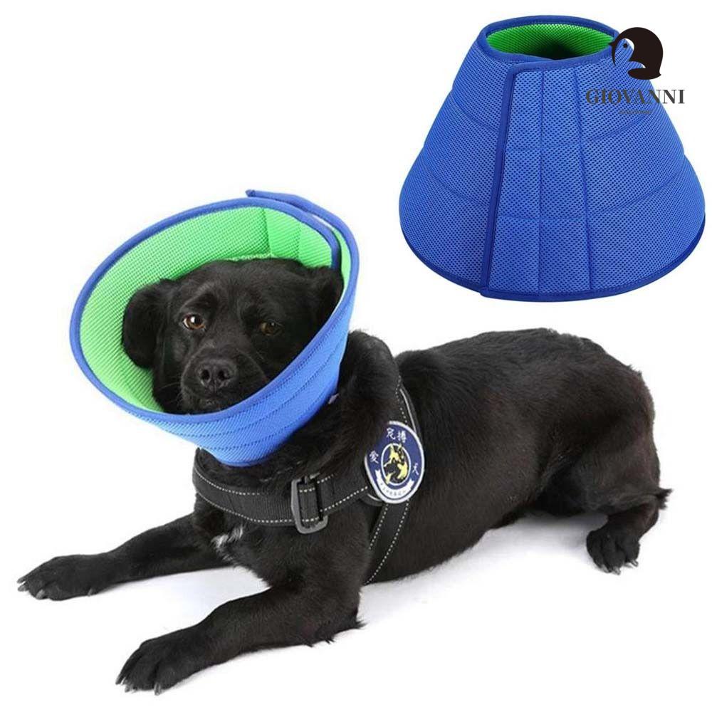 Vòng Đeo Cổ Chống Cắn Chống Cắn Thoáng Khí Điều Chỉnh Được 1 Cái Cho Chó Cưng