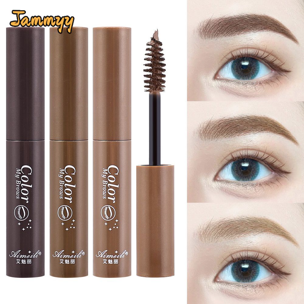 Jammy Aimeili 3 Màu Kem Mascara Lông Mày Không Thấm Nước Lâu Trôi Kem Nhuộm Lông Mày Ba Chiều Trang Điểm Lông Mày Tự Nhiên Lâu Dài Và Hiệu Quả