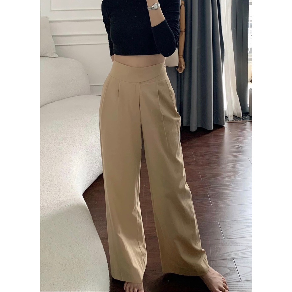 Quần Linen Nút Chéo Z.R