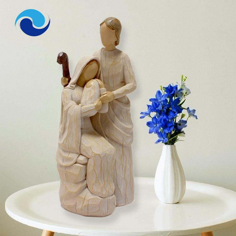 Mô Hình Tượng Chúa Jesus Mary Joseph Catholic Trang Trí Nhà Cửa