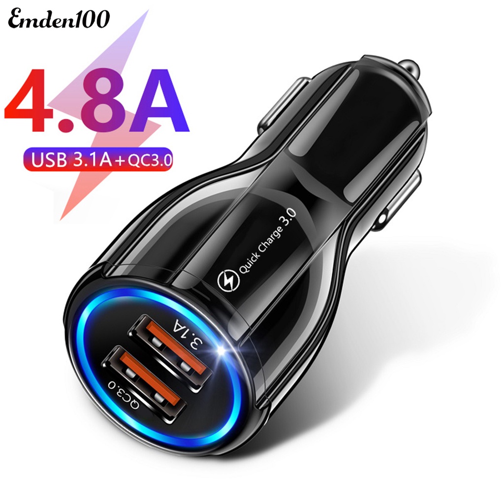 Tẩu Sạc Nhanh QC3.0 12 / 24V Cổng USB Cho Xe Ô Tô