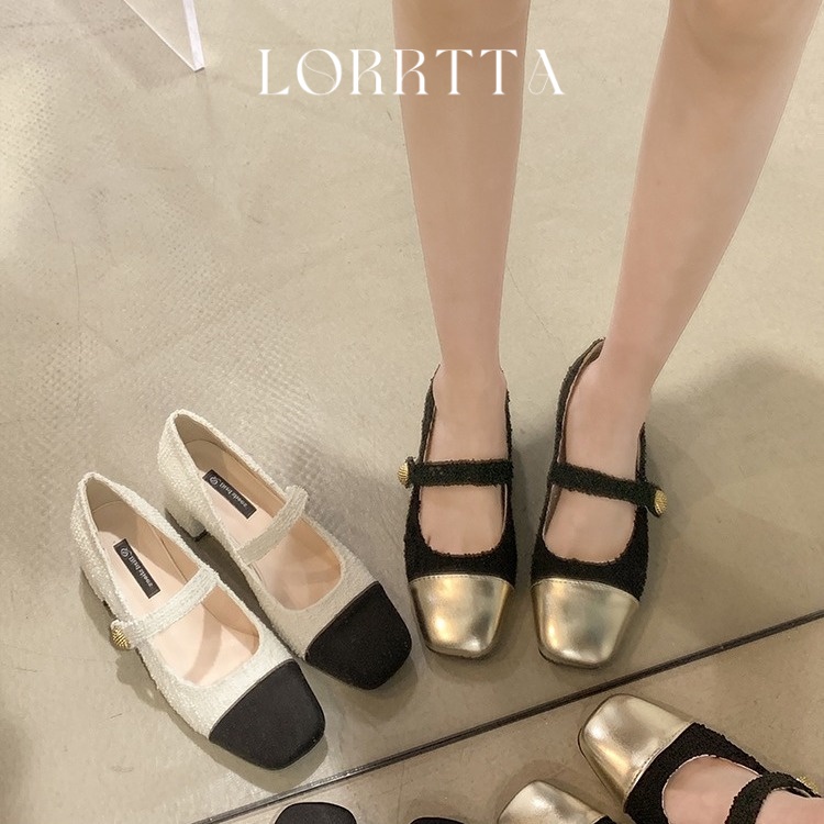 LORRTTA giày cao gót nữ giày nữ bít mũi đính tinh thể 2023NEW HOTSALE  071504