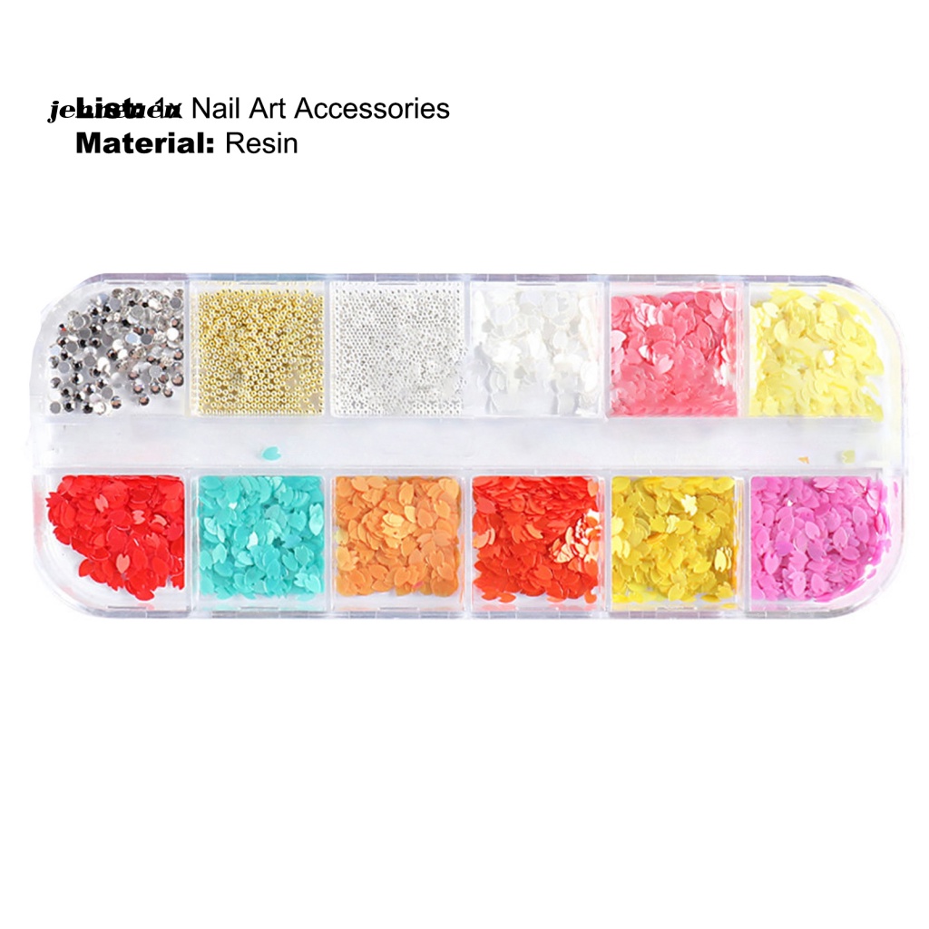 1 Hộp Phụ Kiện 3D Trang Trí Móng Tay Nghệ Thuật Cho Nữ