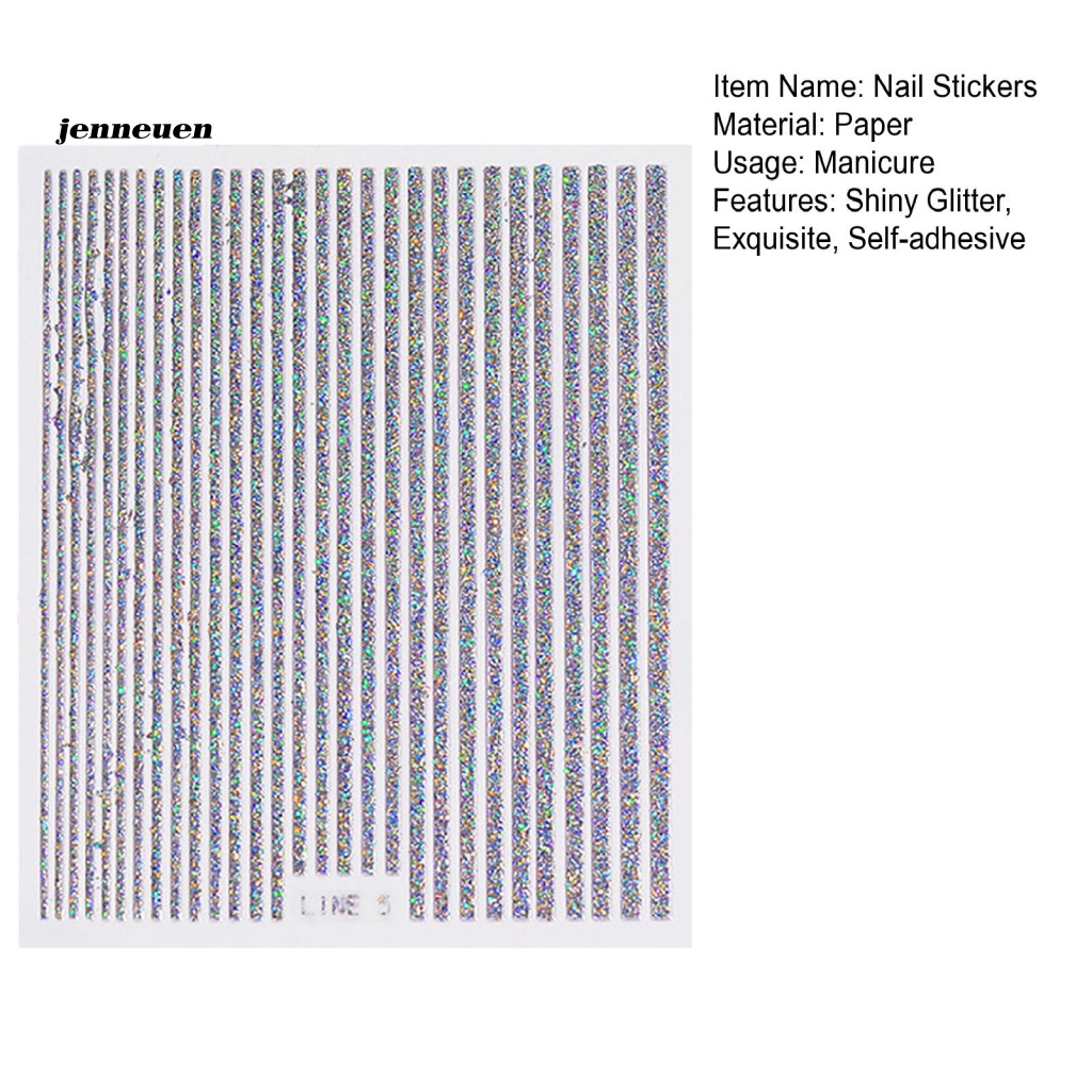 Miếng Dán Trang Trí Móng Nghệ Thuật Họa Tiết Lấp Lánh Có Thể Tháo Rời