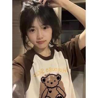 NRVP Áo Thun 100% Cotton Tay Ngắn Dáng Rộng Cổ Tròn In Chữ Thời Trang Cho Nữ