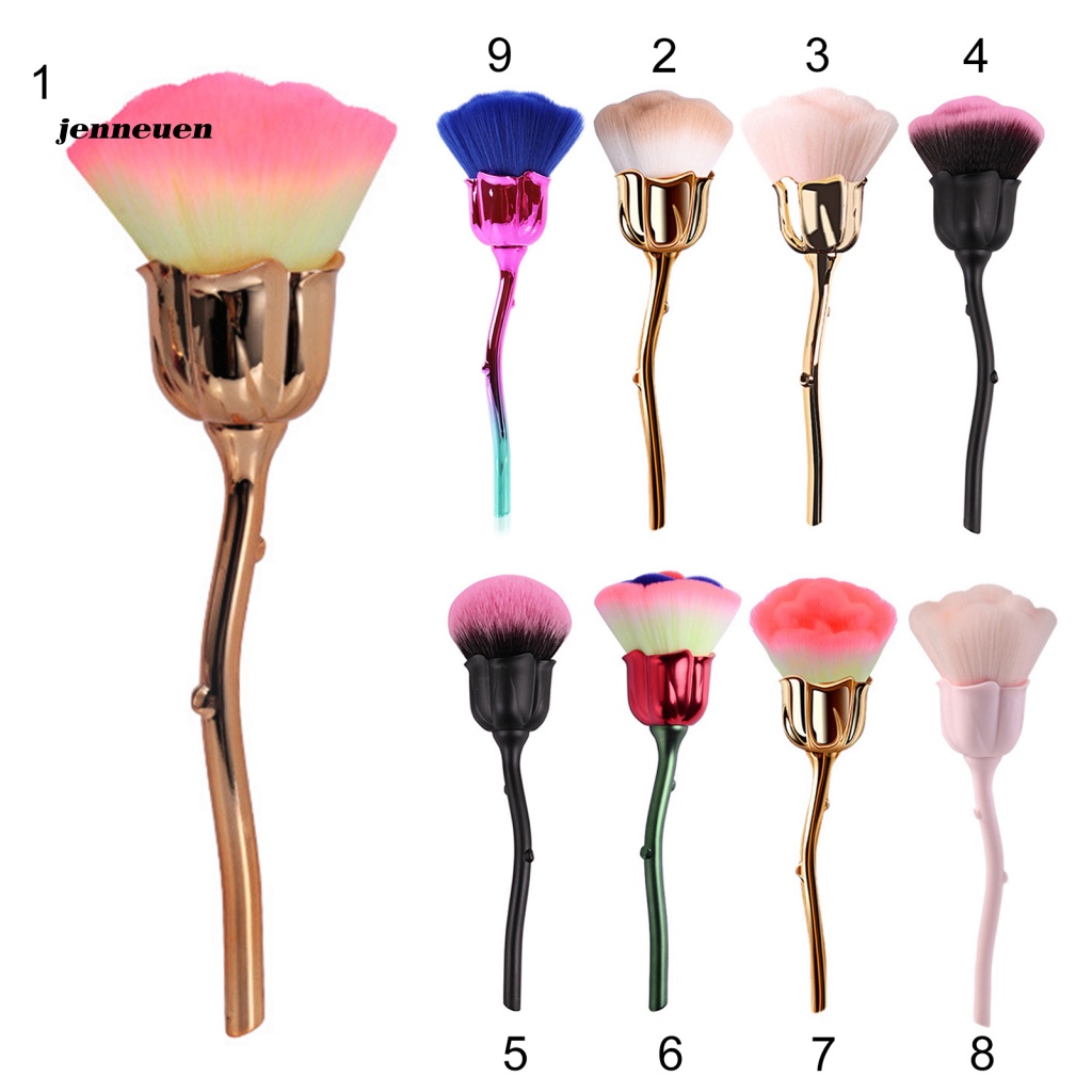 Cọ Trang Điểm Mềm Mại Hình Hoa Hồng Không Phai Màu Cho Nữ