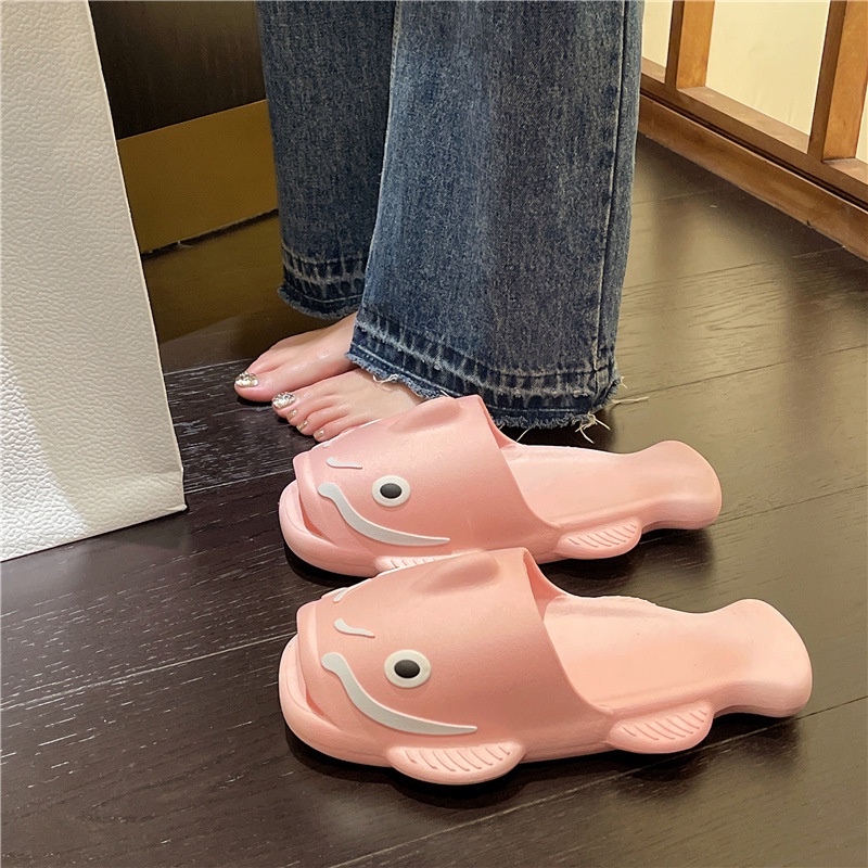 Dép Đi Biển Đế Dày In Hình Mèo Hoạt Hình Vui Nhộn Thời Trang Mùa Hè 2023 Cho Cặp Đôi