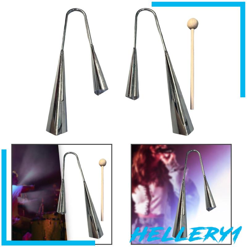 Đồ Chơi Nhạc Cụ Agogo Bell Cowbell Cầm Tay Dành Cho Trẻ Em