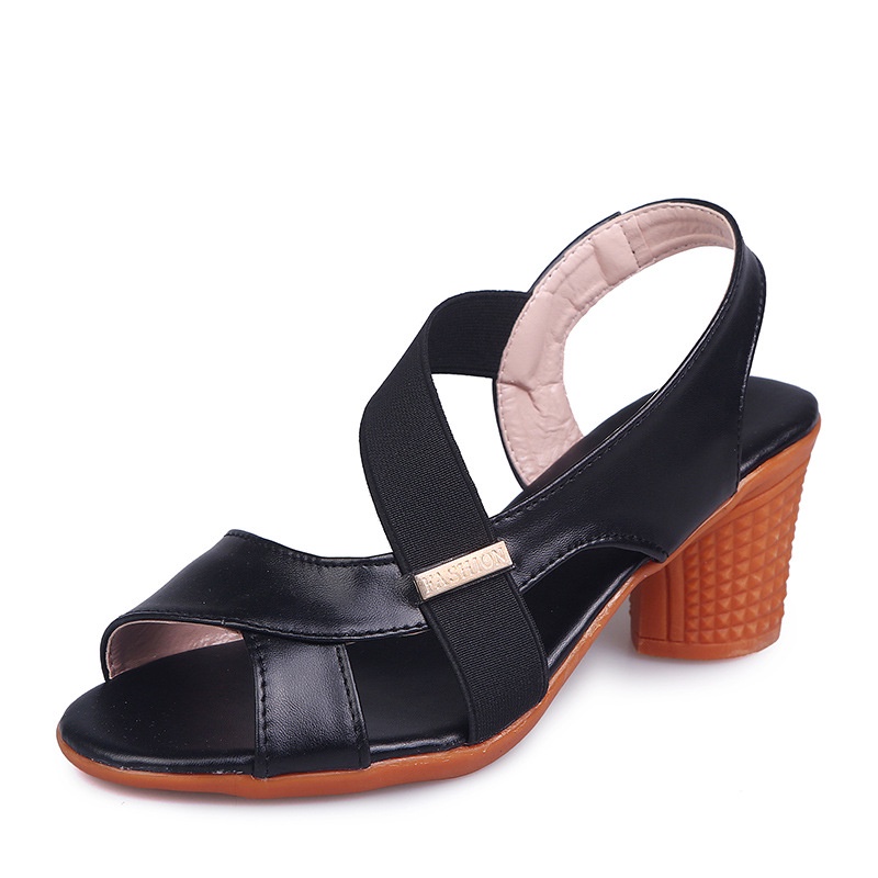 Plus Xăng đan Cao Gót Hở Mũi Phong Cách Âu Mỹ Thời Trang Mùa Hè Cho Nữ