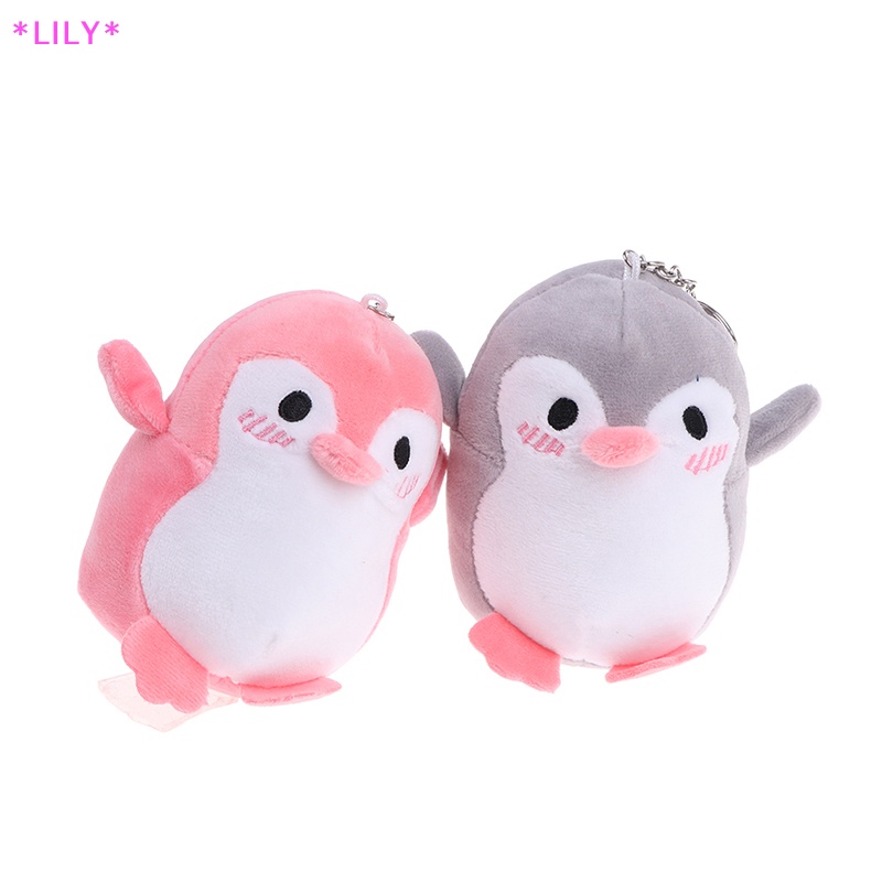 Lily đáng yêu 12cm chim cánh cụt nhồi bông đồ chơi sang trọng bé Kid của món quà Móc chìa khóa đồ chơi sang trọng búp bê uuu