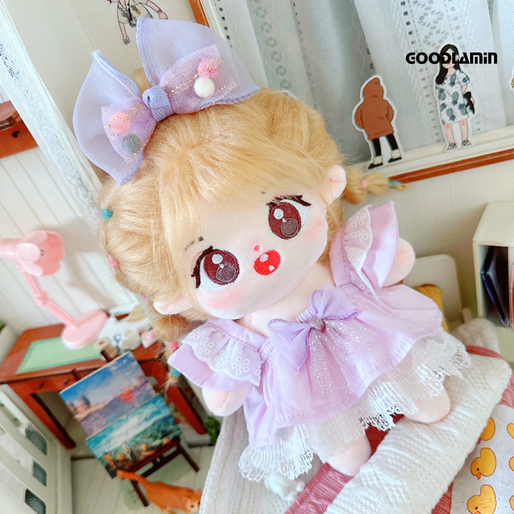 Búp Bê Nhồi Bông Hình Đôi Mắt To 20cm Dễ Thương