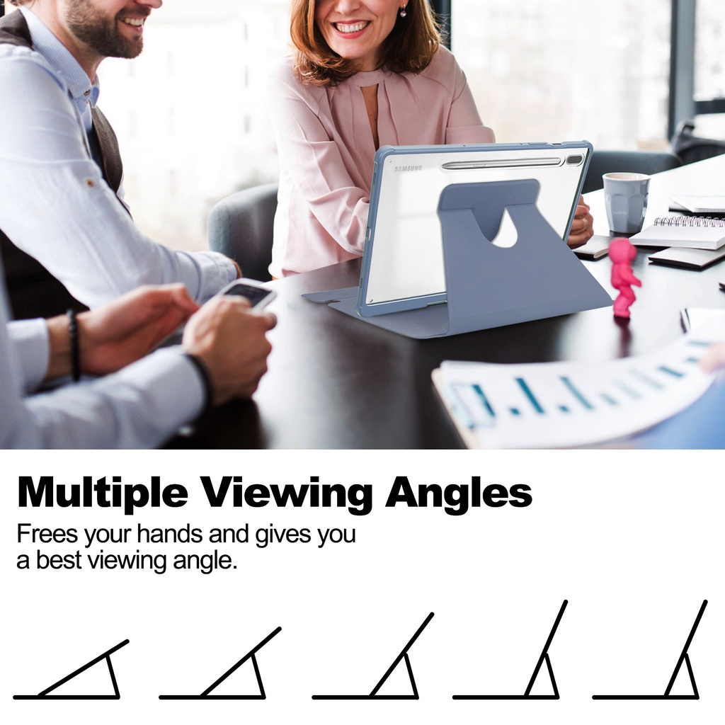 Ốp Máy Tính Bảng Có Bàn Phím Bluetooth Xoay 360 Độ Kèm Ngăn Đựng Bút Cho Samsung Galaxy Tab S9 Plus 12.4 "Tab S9 11 inch