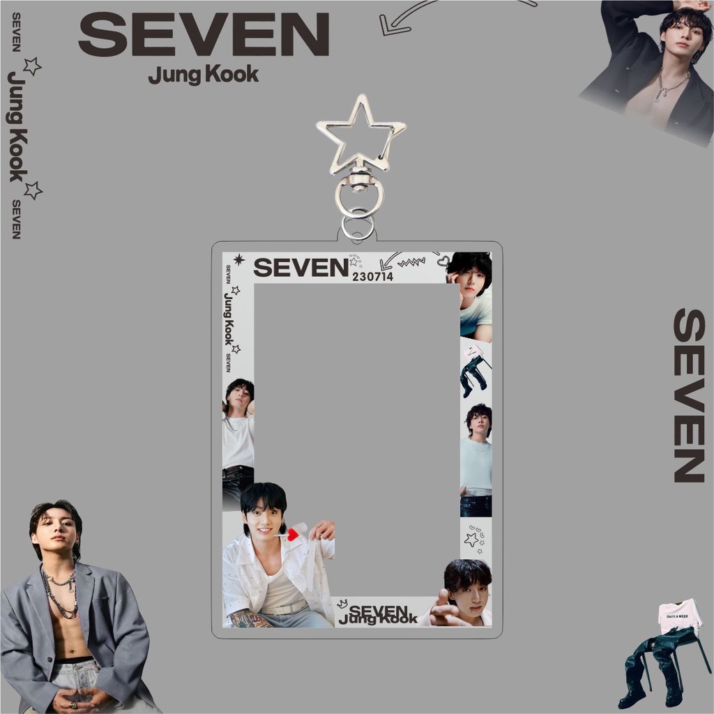 Móc Khóa Thẻ Hình Jung Kook Solo Album SEVEN