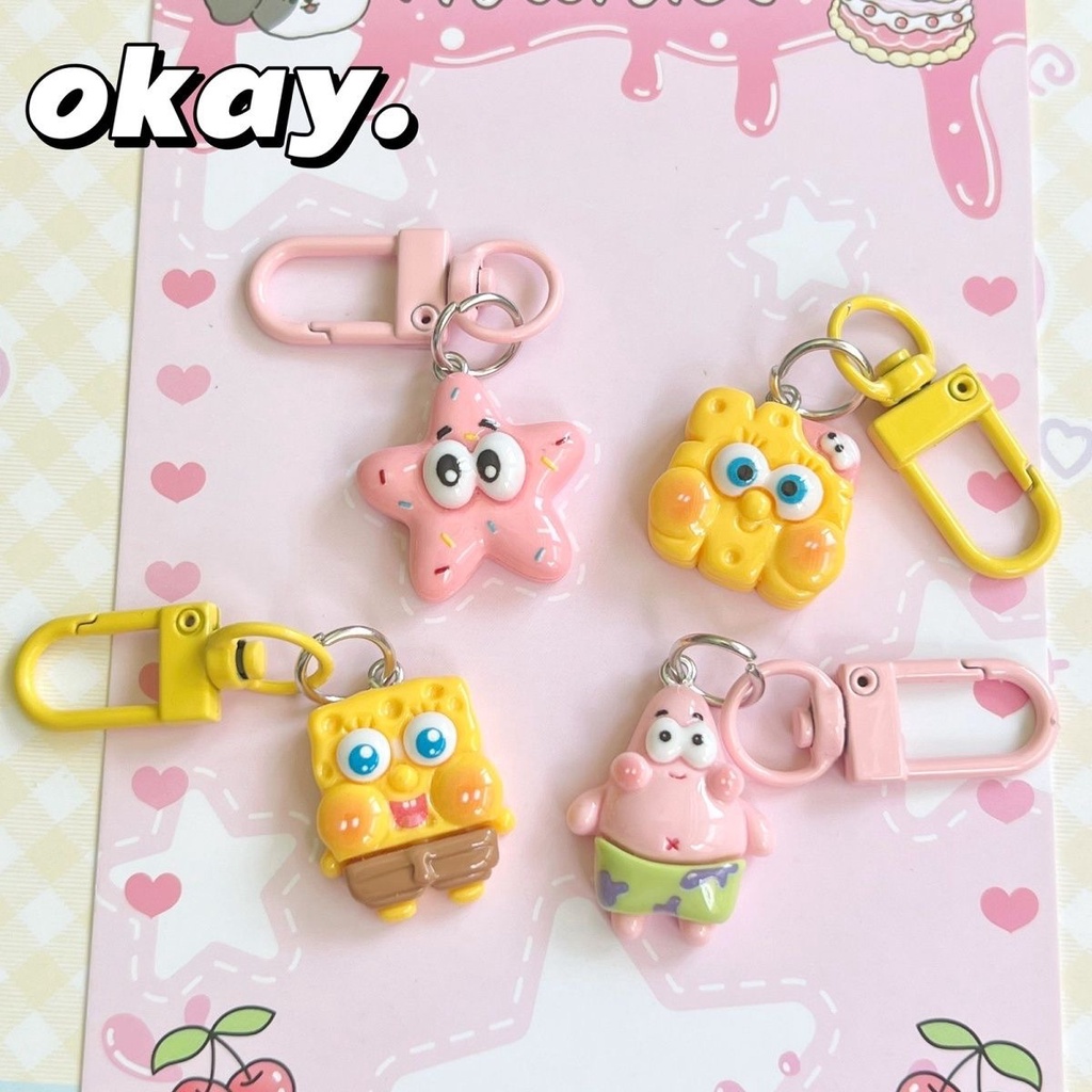 Móc Khóa Hình SpongeBob SquarePants Patrick Star Dễ Thương