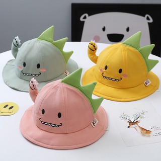 Nón Bucket Hoạ Tiết Khủng Long Hoạt Hình Đáng Yêu Cho Bé
