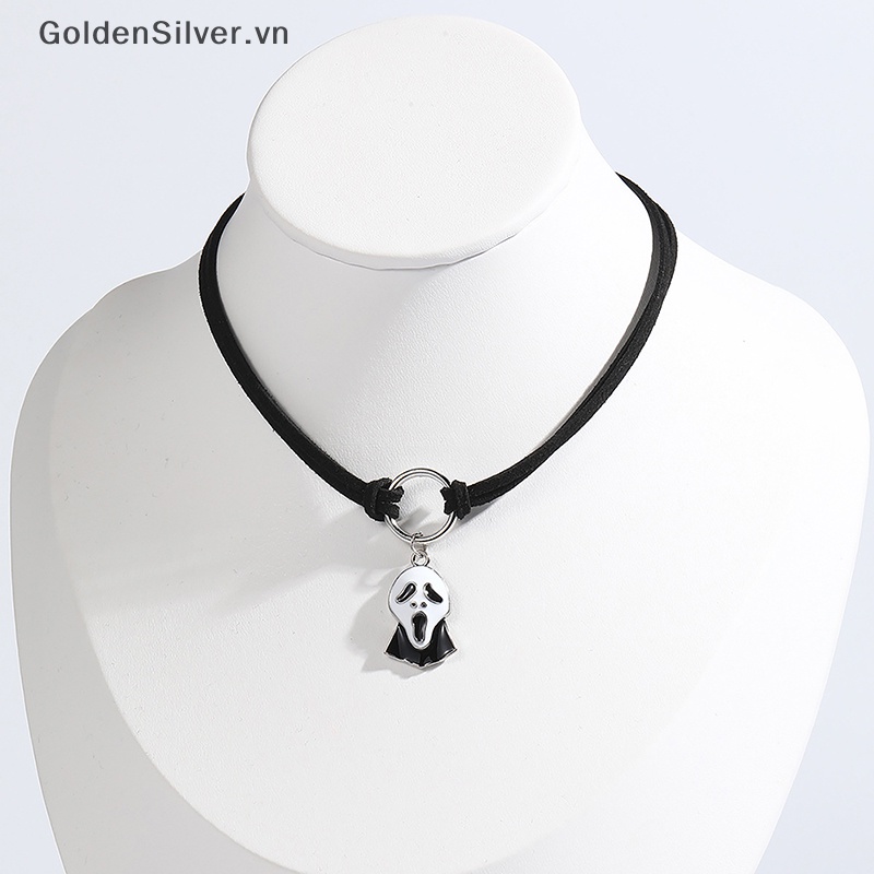 Vòng cổ Màu Bạc / Vàng Hình Đầu Lâu / Nhện / Bí Ngô Độc Đáo Cho Người Lớn Và Trẻ Em