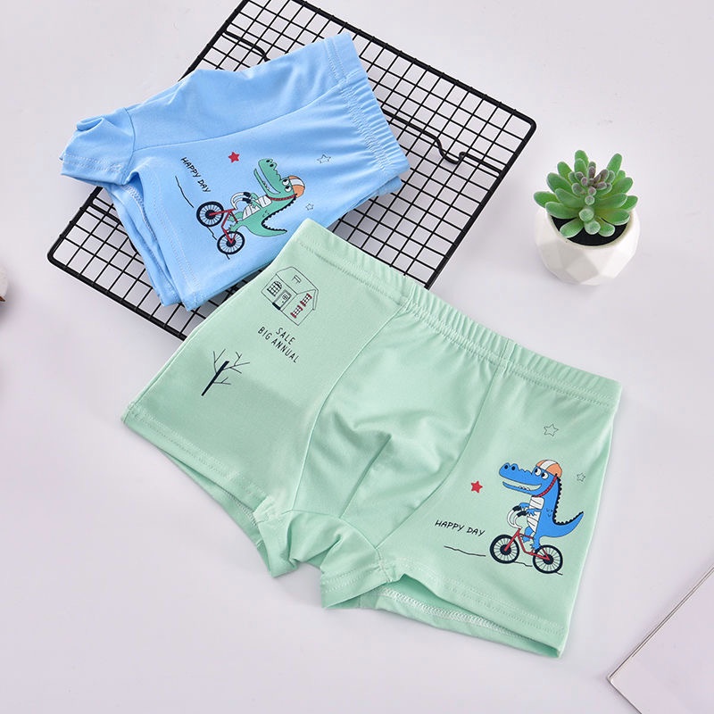 Set 5 quần lót đùi/Quần chip đùi bé trai hoạ tiết hoạt hình  giúp bé thoải mái