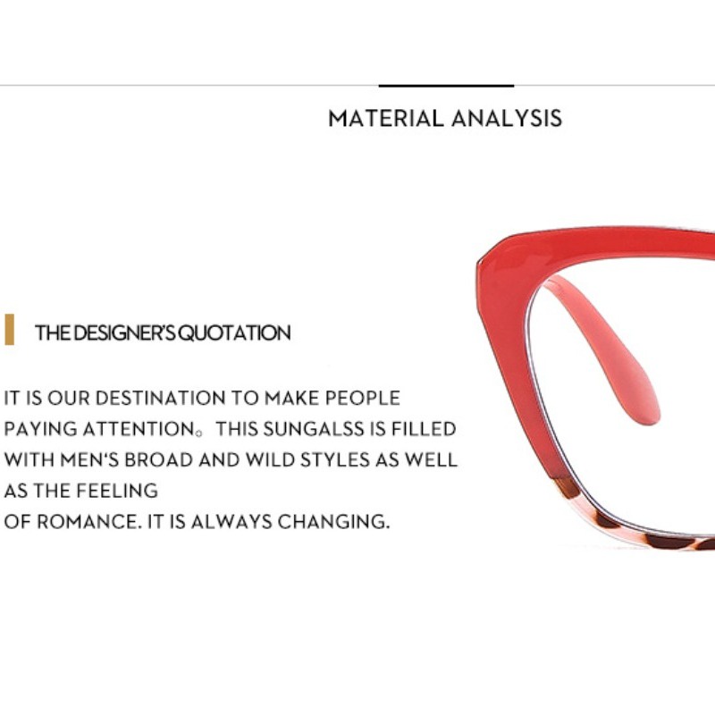 Kính Mát Mắt Mèo Chống Ánh Sáng Xanh Phong Cách Âu Mỹ Mới 2023  TR90