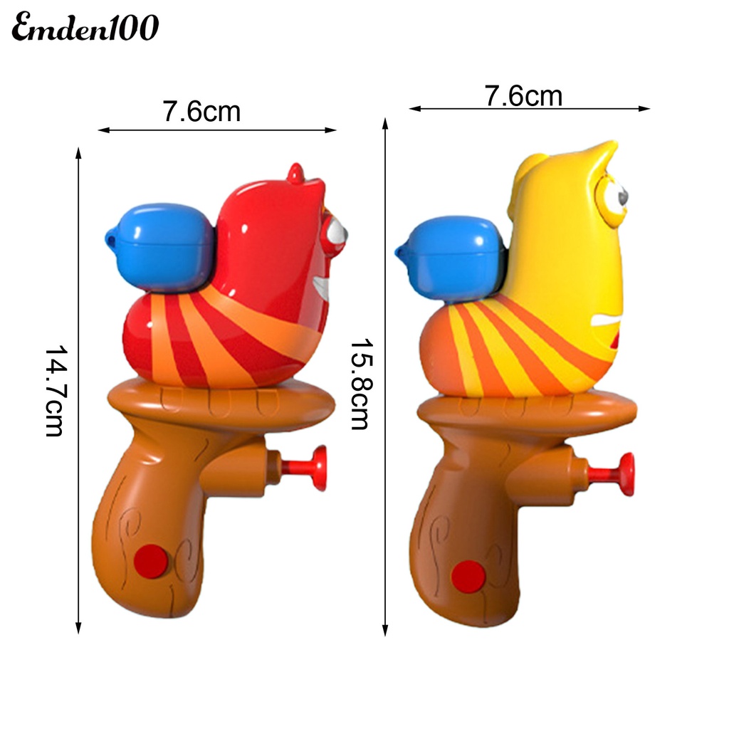 EMDEN Đồ Chơi Bắn Nước Bằng Nhựa abs Cỡ Lớn 4-6cm Họa Tiết Hoạt Hình Dễ Thương Cho Bé