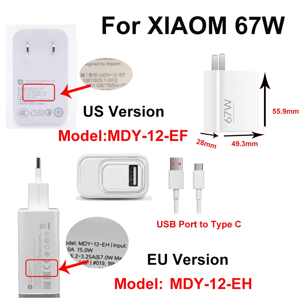 Vỏ Bọc Bảo Vệ Cáp Sạc xiaomi 67W 13 / 11 / 12 / pro / k60 / k50 / note MDY-12-EH
