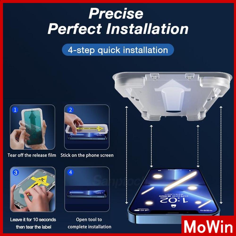 Phim cường lực cho iPhone 14 Pro max Phim cường lực Full màn hình HD Tự dính Toàn màn hình Không bong bóng Chống nổ Chống bám vân tay mạnh mẽ Tương thích với iPhone 13 12 Pro max