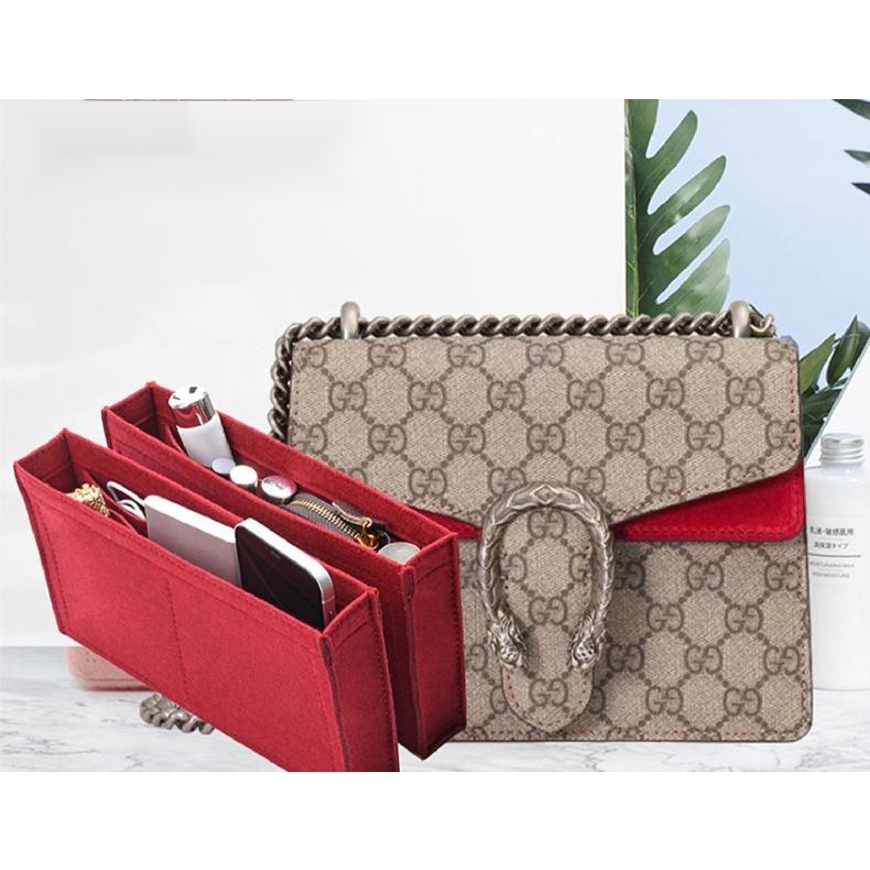Lót túi giữ form Gucci Dionysus chia ngăn túi