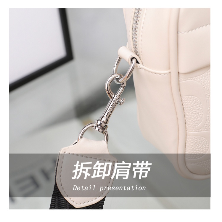 Túi đeo Chéo Vai Kinh Doanh Nam Coach Thời Trang Giản Dị Da Ngang Không Thấm Nước Điện Thoại Nâng Cao