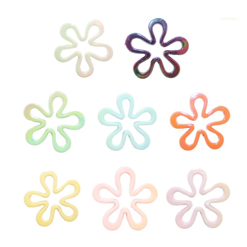 Vòng cổ / Vòng Tay / Khuyên Tai Hình Hoa Năm Cánh Bằng Acrylic UV DIY