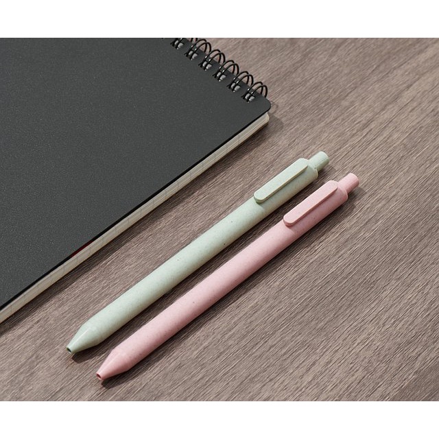 Bộ 4 bút bi gel KACO PURE Biodegradable mực đen, ngòi 0.5mm